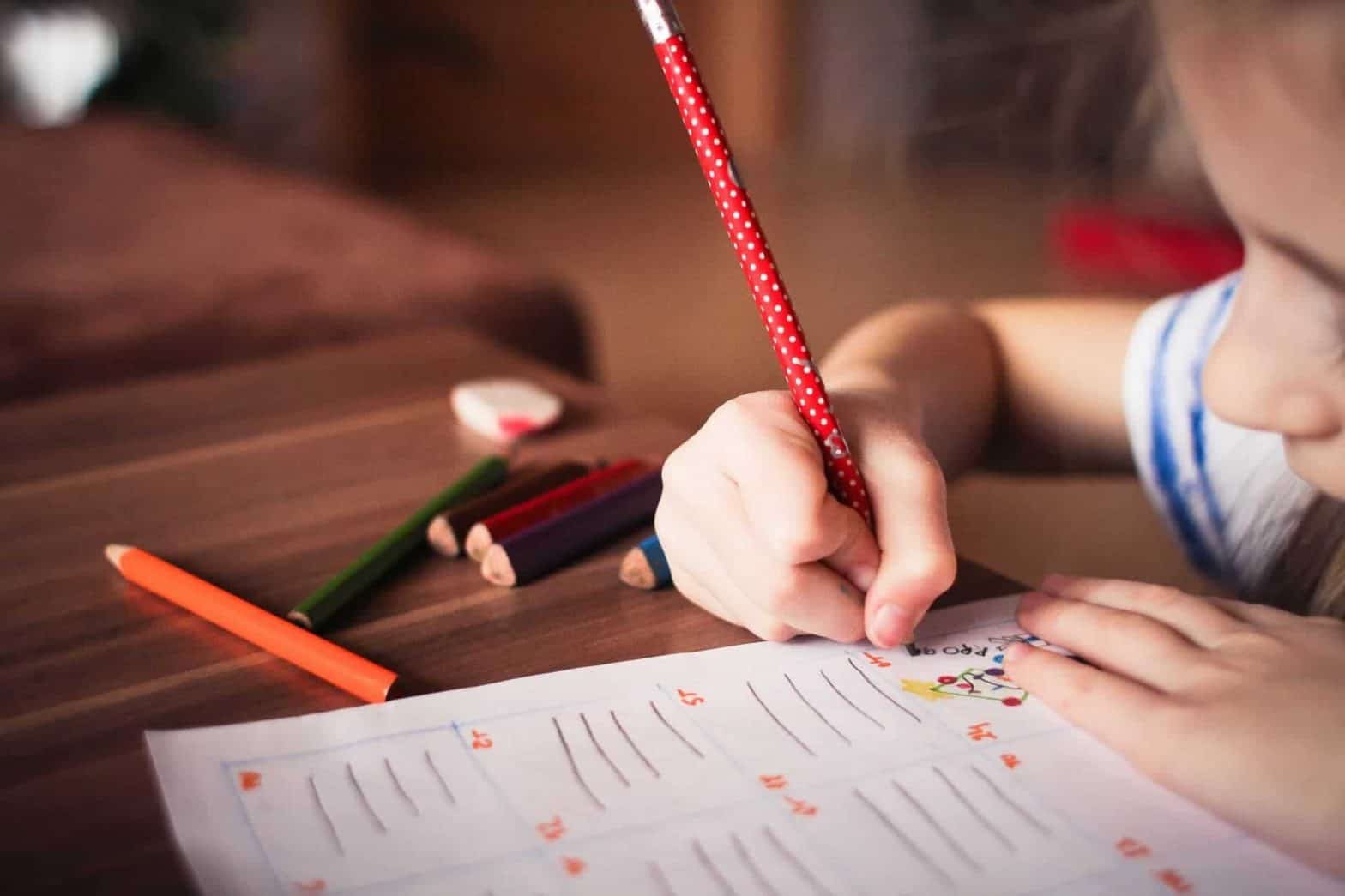 girl writing